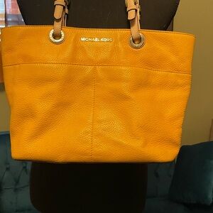 Michael Kors Mustard Leather Tote